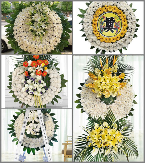 安徽阜阳市临泉县滑集镇-村花圈速递